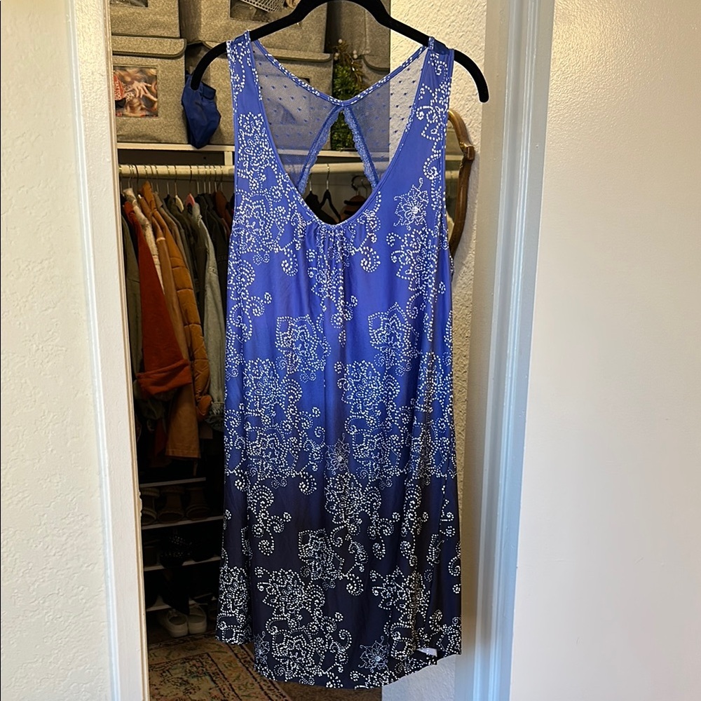 Apt. 9 Blue Lace-back Sleeveless Chemise